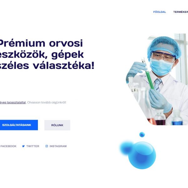 Medical Webshop sablon